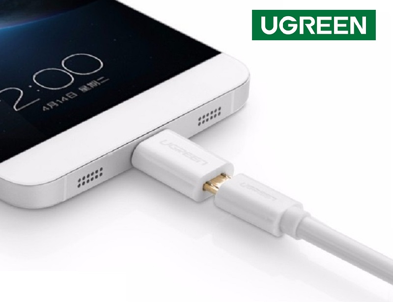 Ugreen 30154  Đầu chuyển đổi USB TYPE C sang MICRO USB vỏ nhựa.